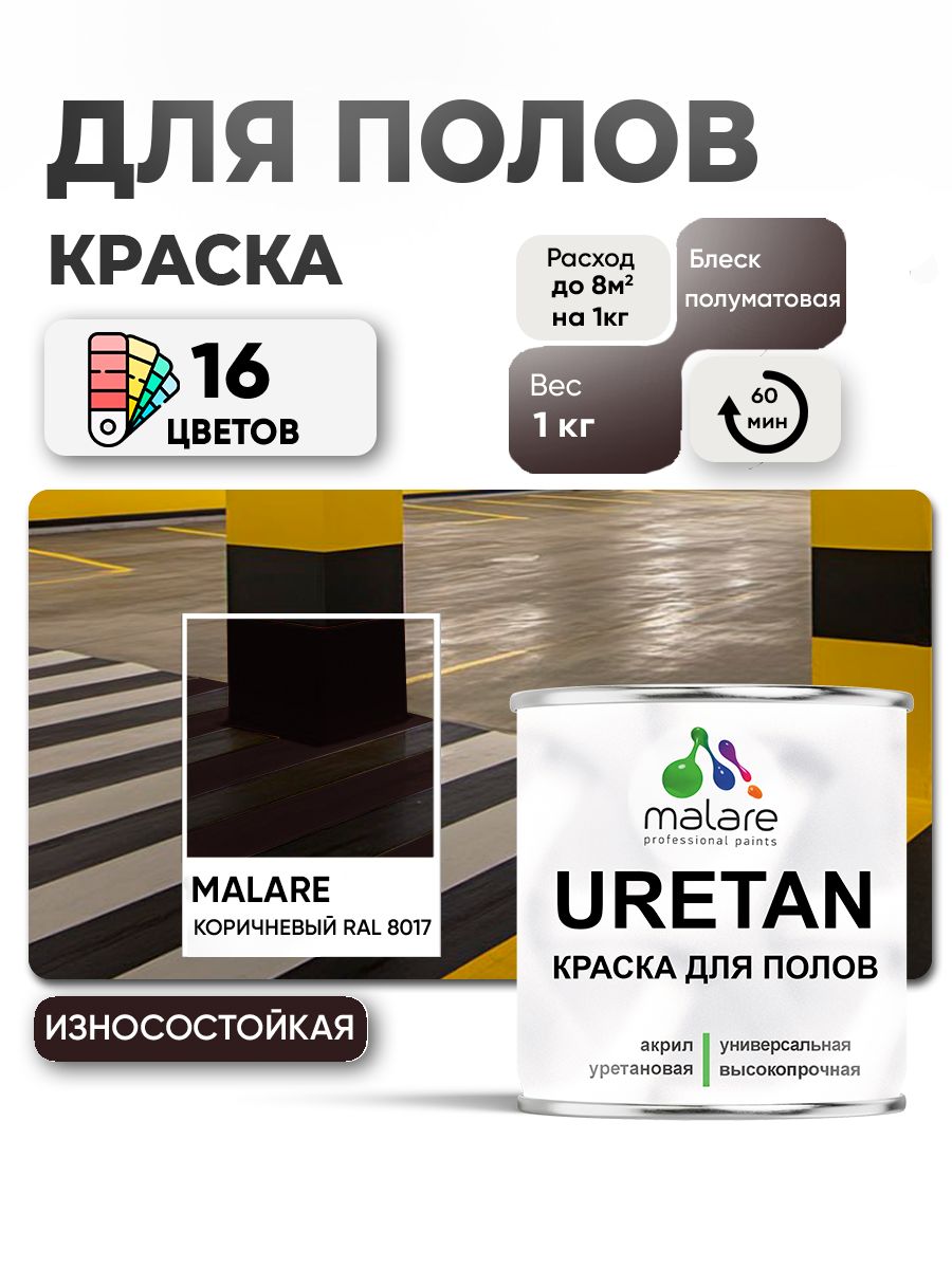 Акрил-уретановая краска для пола Malare URETAN