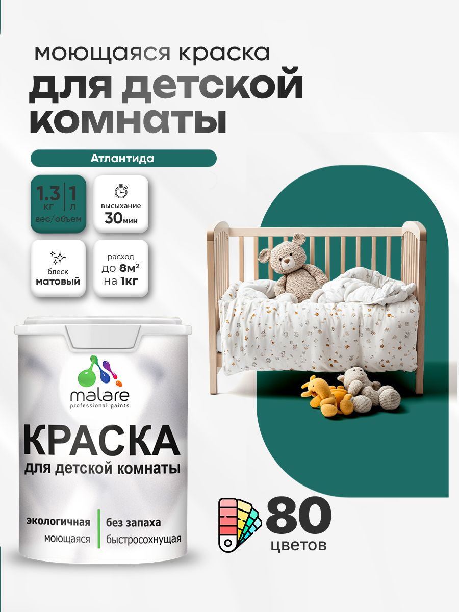 Акриловая краска для детской комнаты Malare