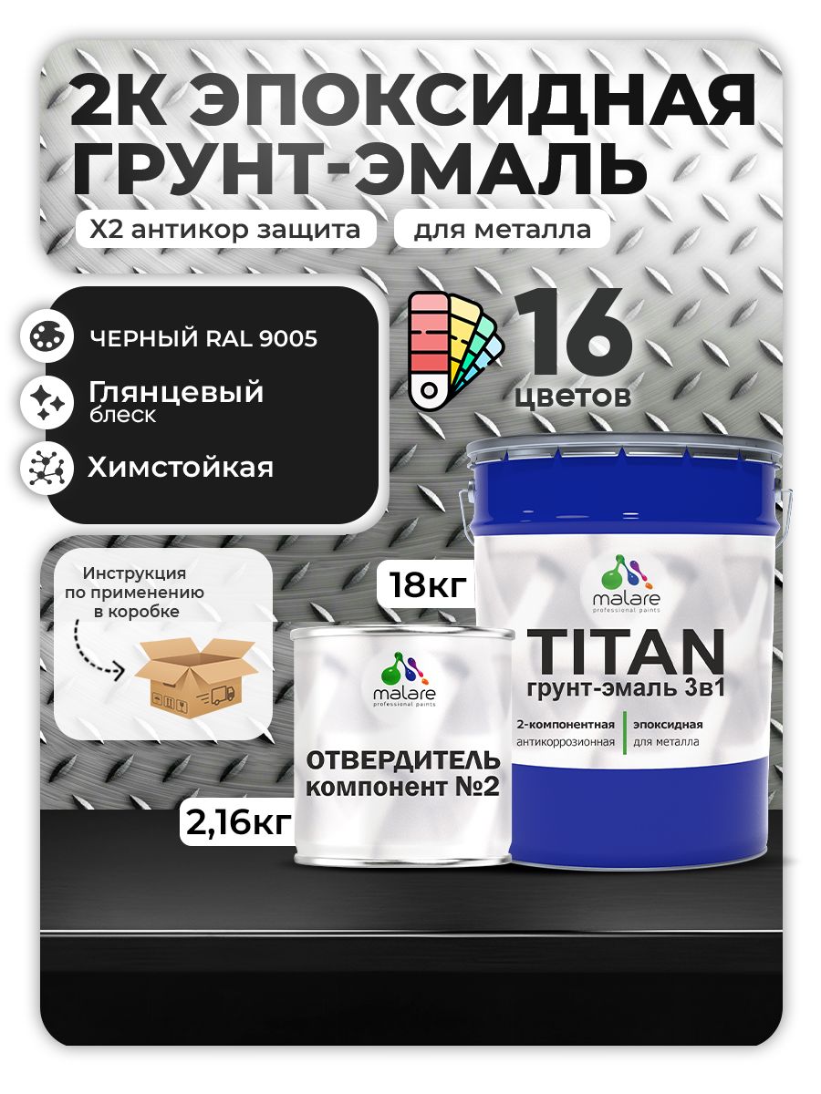 Эпоксидная грунт-эмаль для металлических поверхностей Malare TITAN