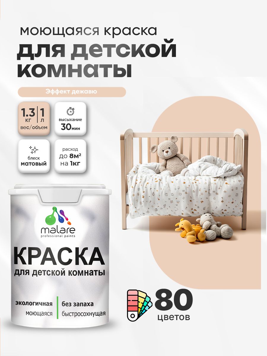 Акриловая краска для детской комнаты Malare