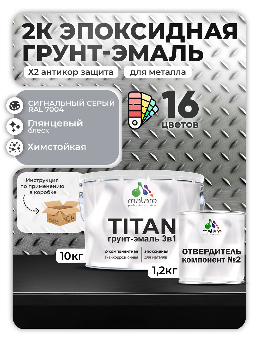 Эпоксидная грунт-эмаль для металлических поверхностей Malare TITAN