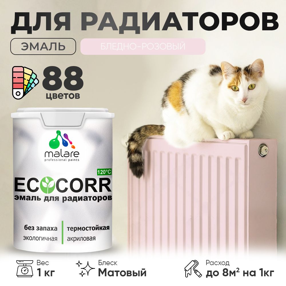 Акриловая эмаль для батарей и радиаторов Malare ECOCORR