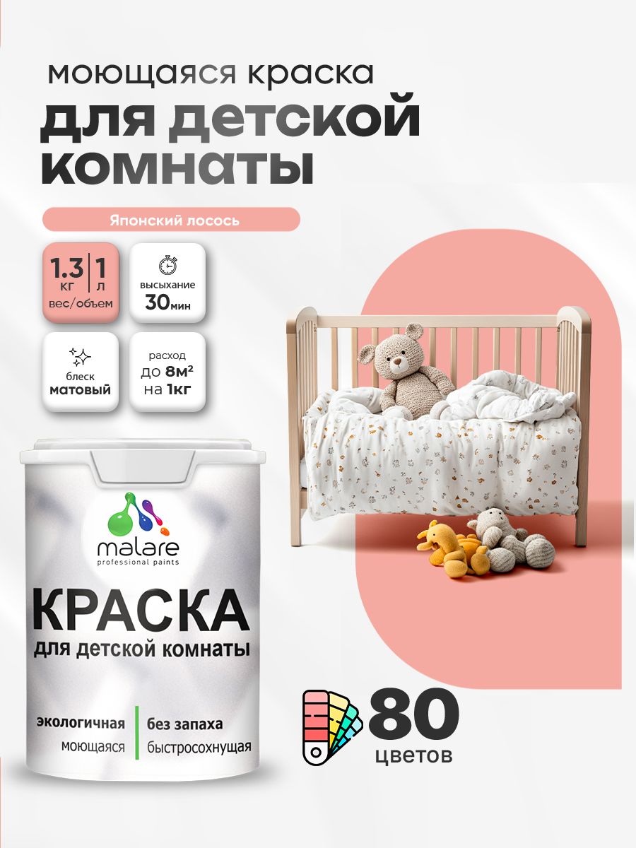 Акриловая краска для детской комнаты Malare