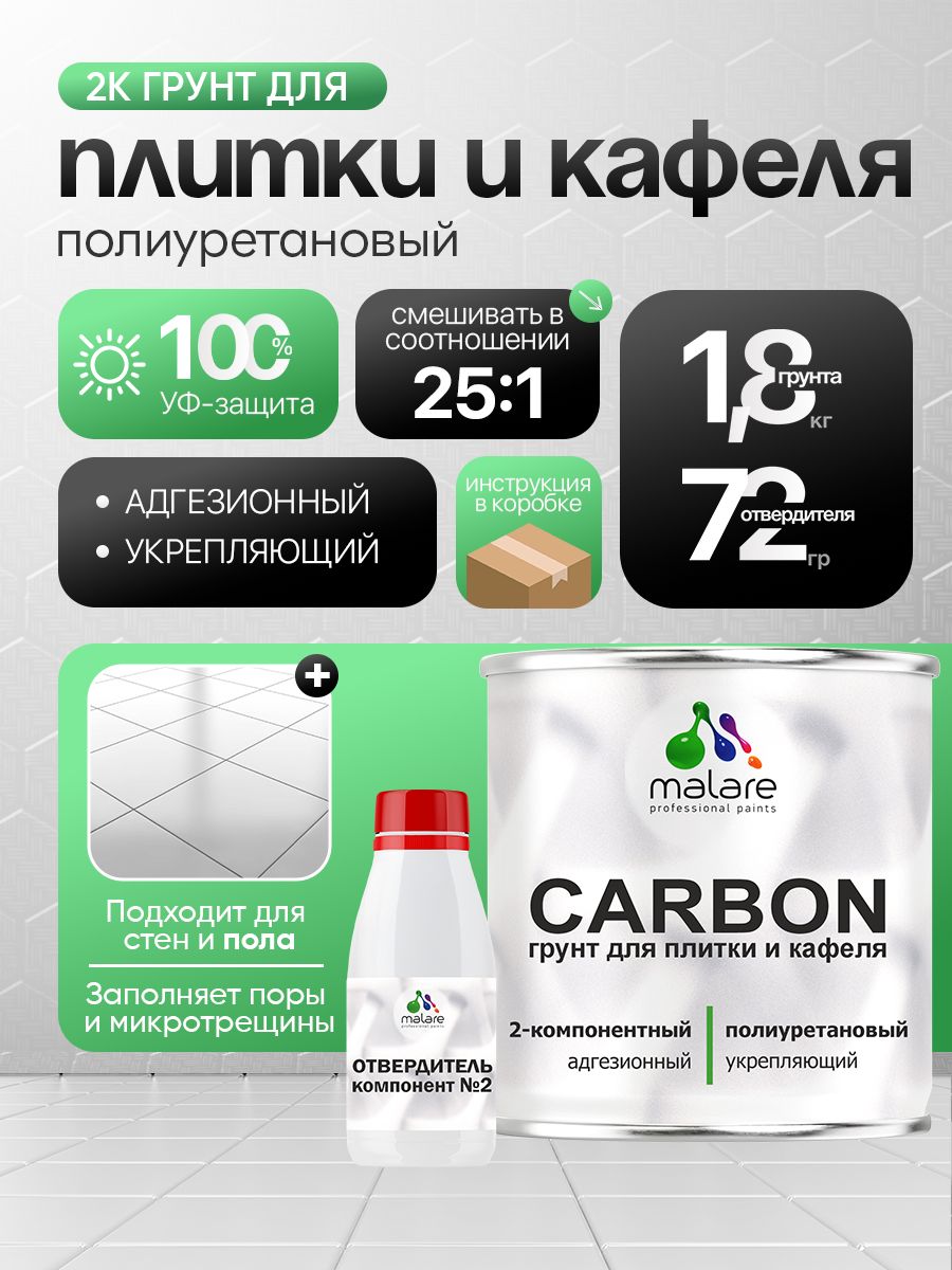 Полиуретановый грунт для плитки Malare CARBON