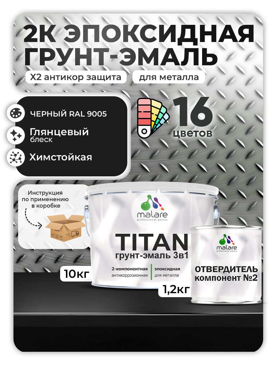 Эпоксидная грунт-эмаль для металлических поверхностей Malare TITAN