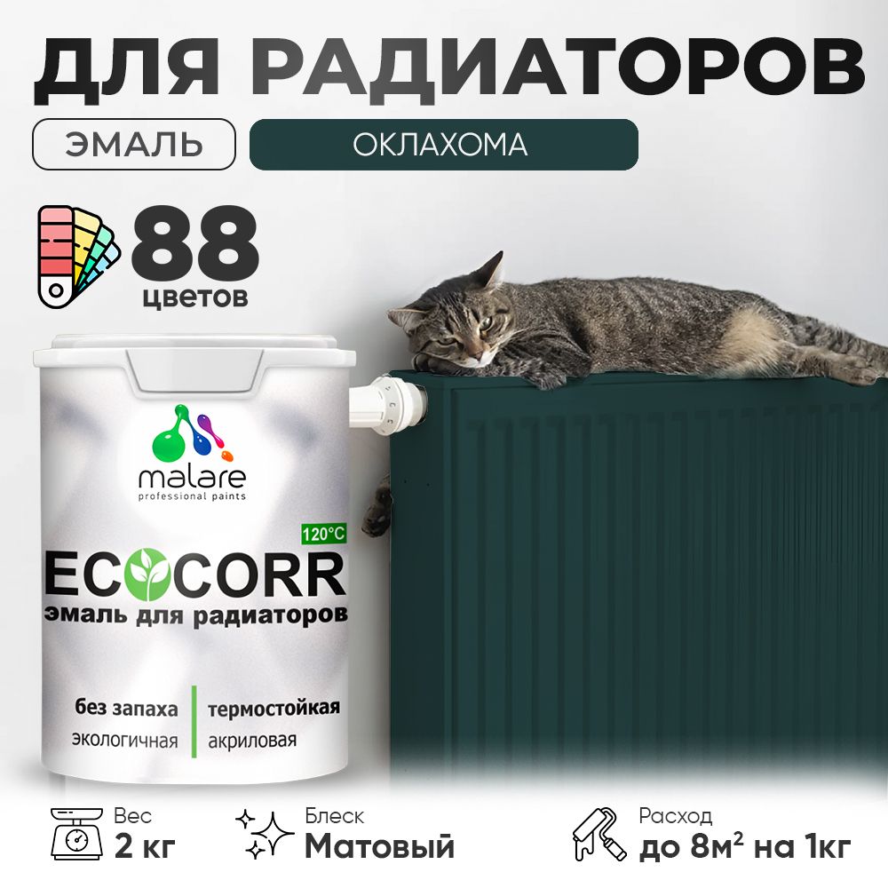 Акриловая эмаль для батарей и радиаторов Malare ECOCORR