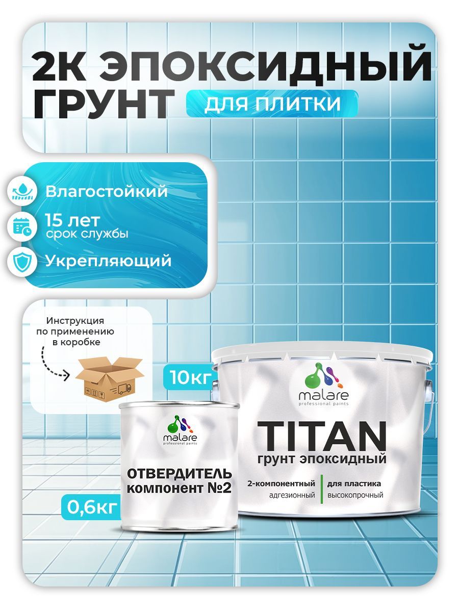 Эпоксидный грунт для пластиковых поверхностей Malare TITAN