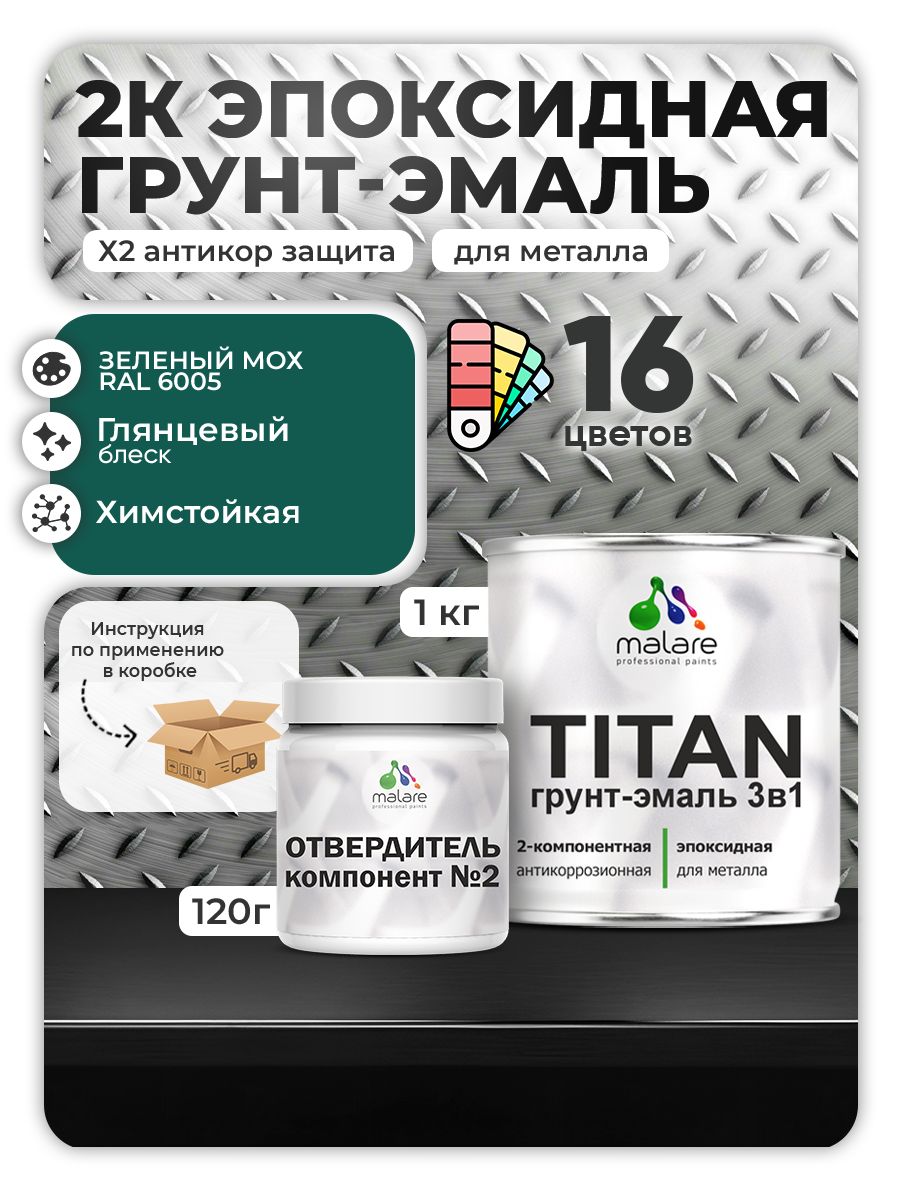 Эпоксидная грунт-эмаль для металлических поверхностей Malare TITAN
