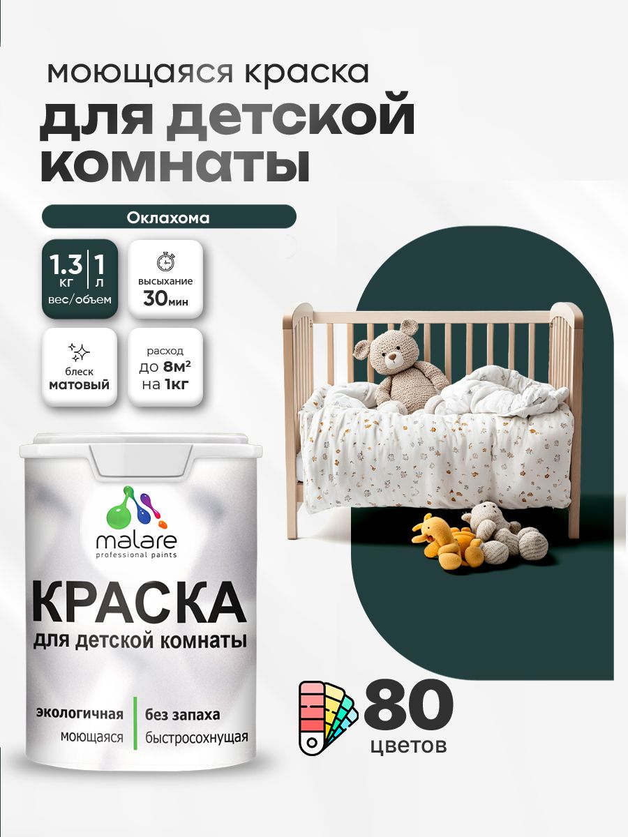 Акриловая краска для детской комнаты Malare