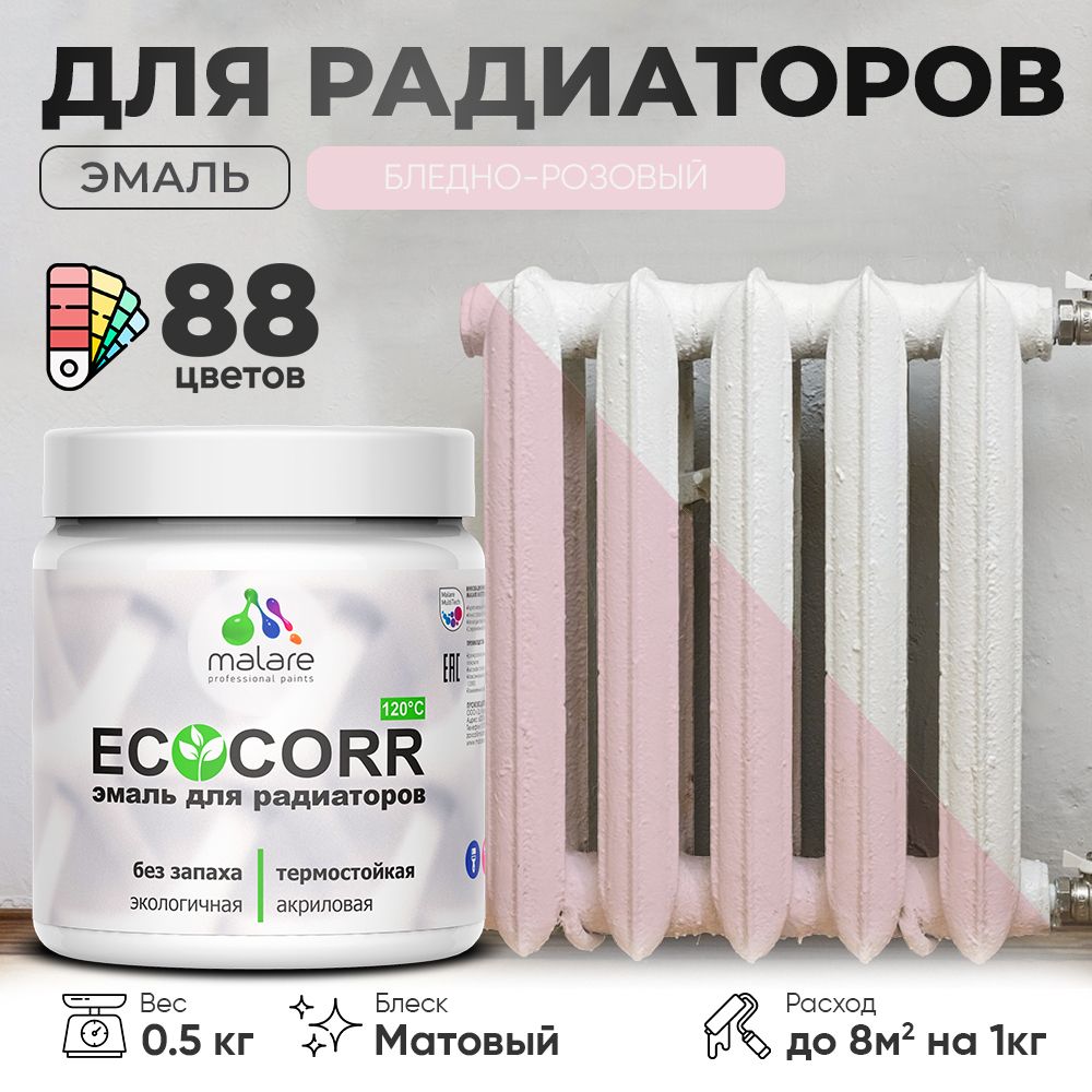 Акриловая эмаль для батарей и радиаторов Malare ECOCORR