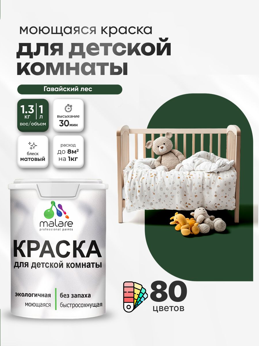 Акриловая краска для детской комнаты Malare
