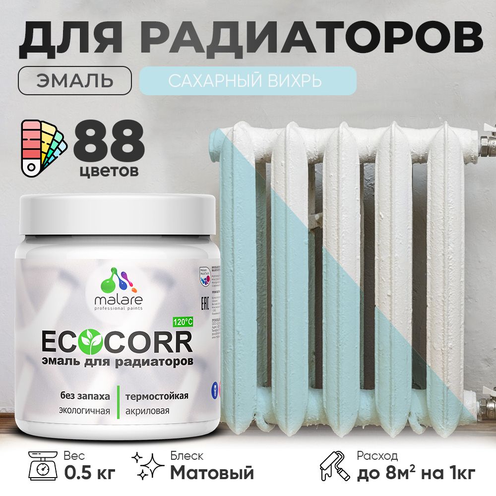 Акриловая эмаль для батарей и радиаторов Malare ECOCORR