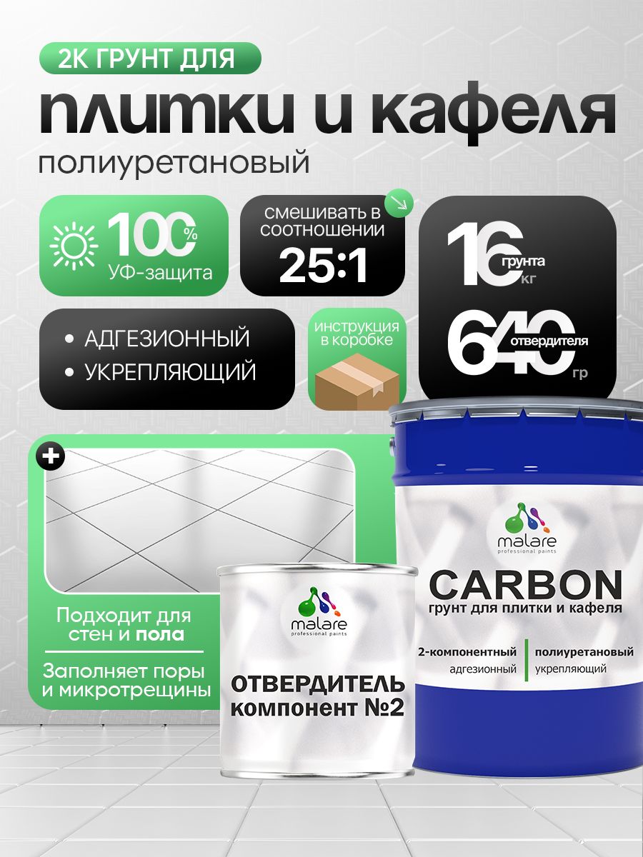 Полиуретановый грунт для плитки Malare CARBON