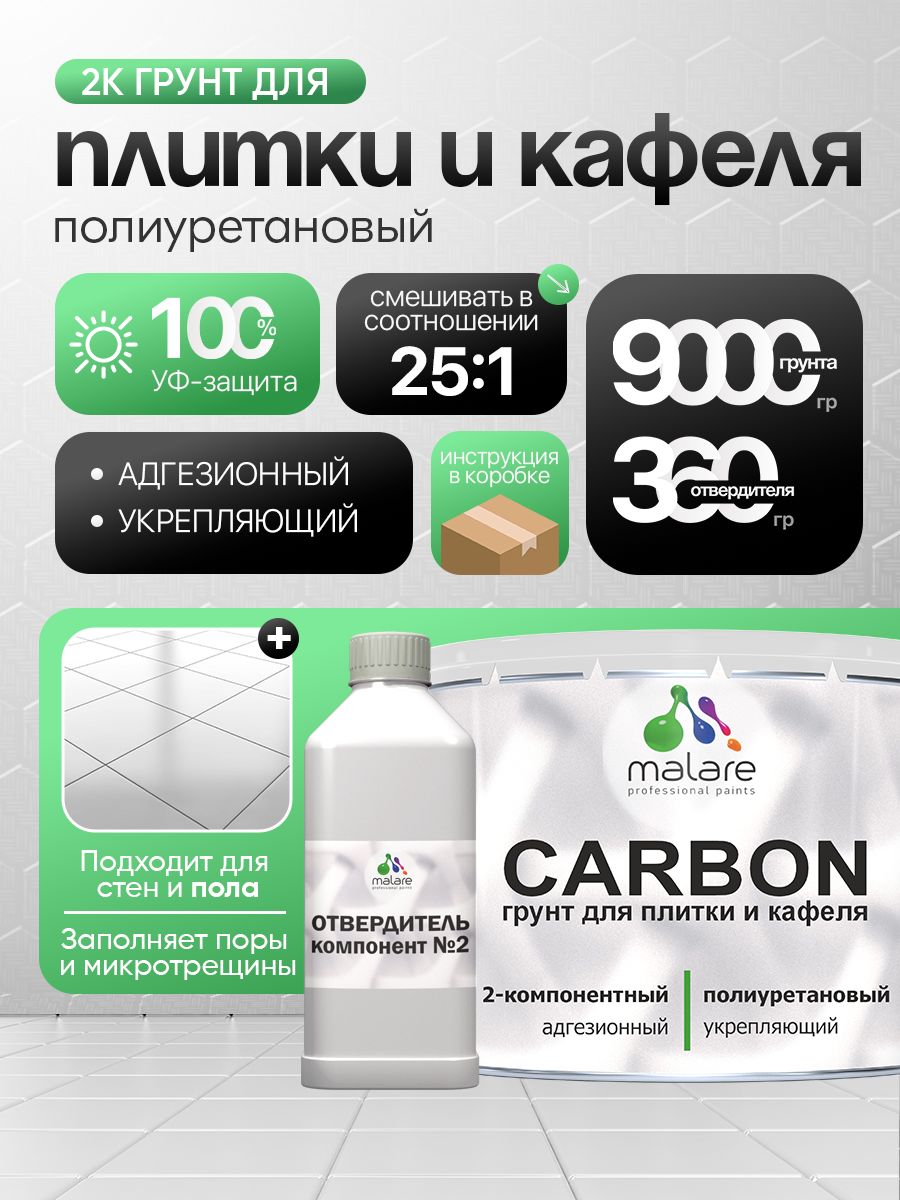 Полиуретановый грунт для плитки Malare CARBON