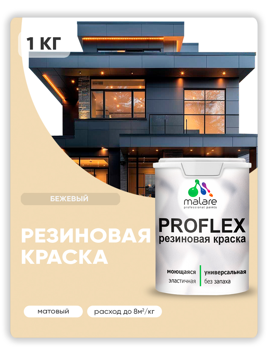 Акриловая универсальная краска Malare PROFLEX