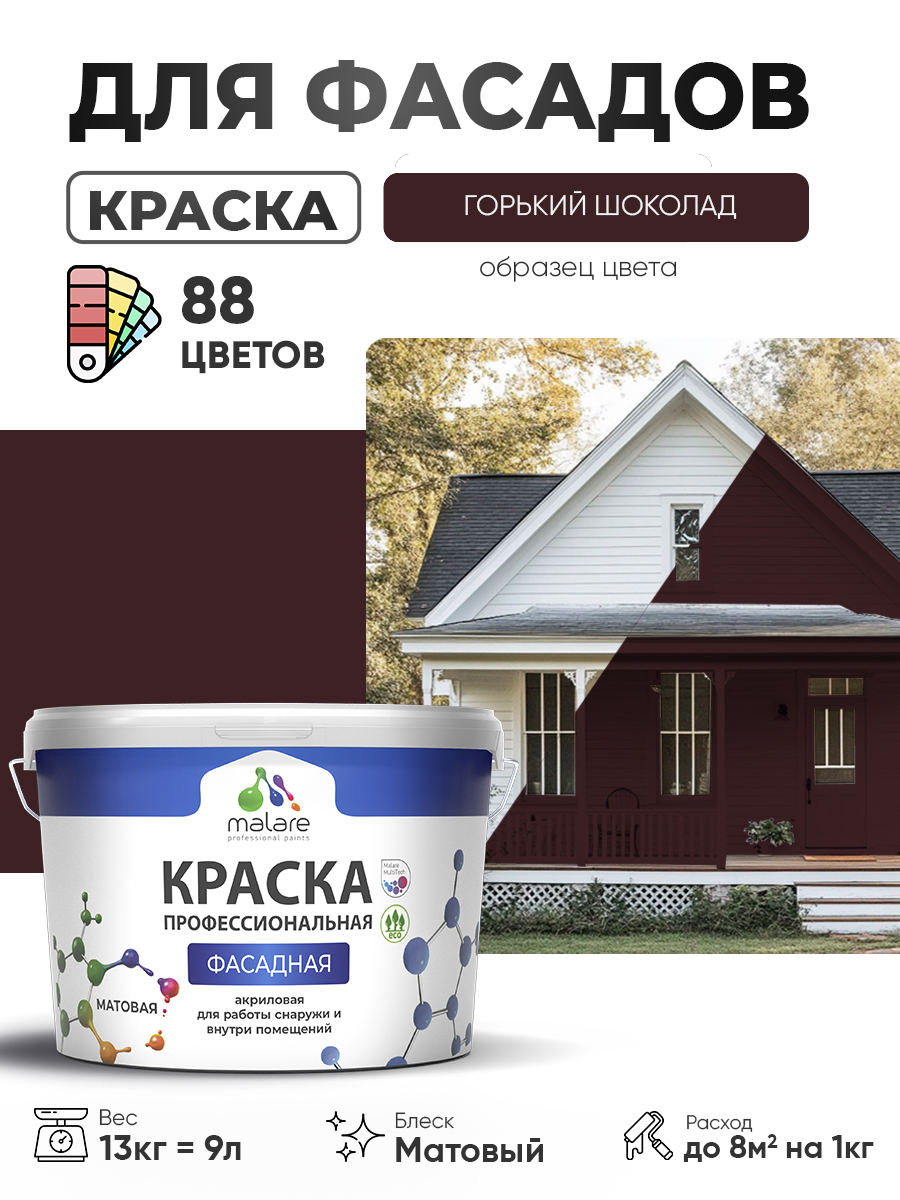 Акриловая фасадная профессиональная краска Malare