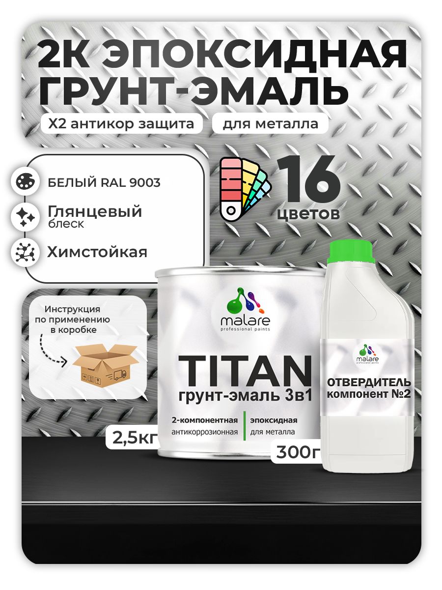 Эпоксидная грунт-эмаль для металлических поверхностей Malare TITAN