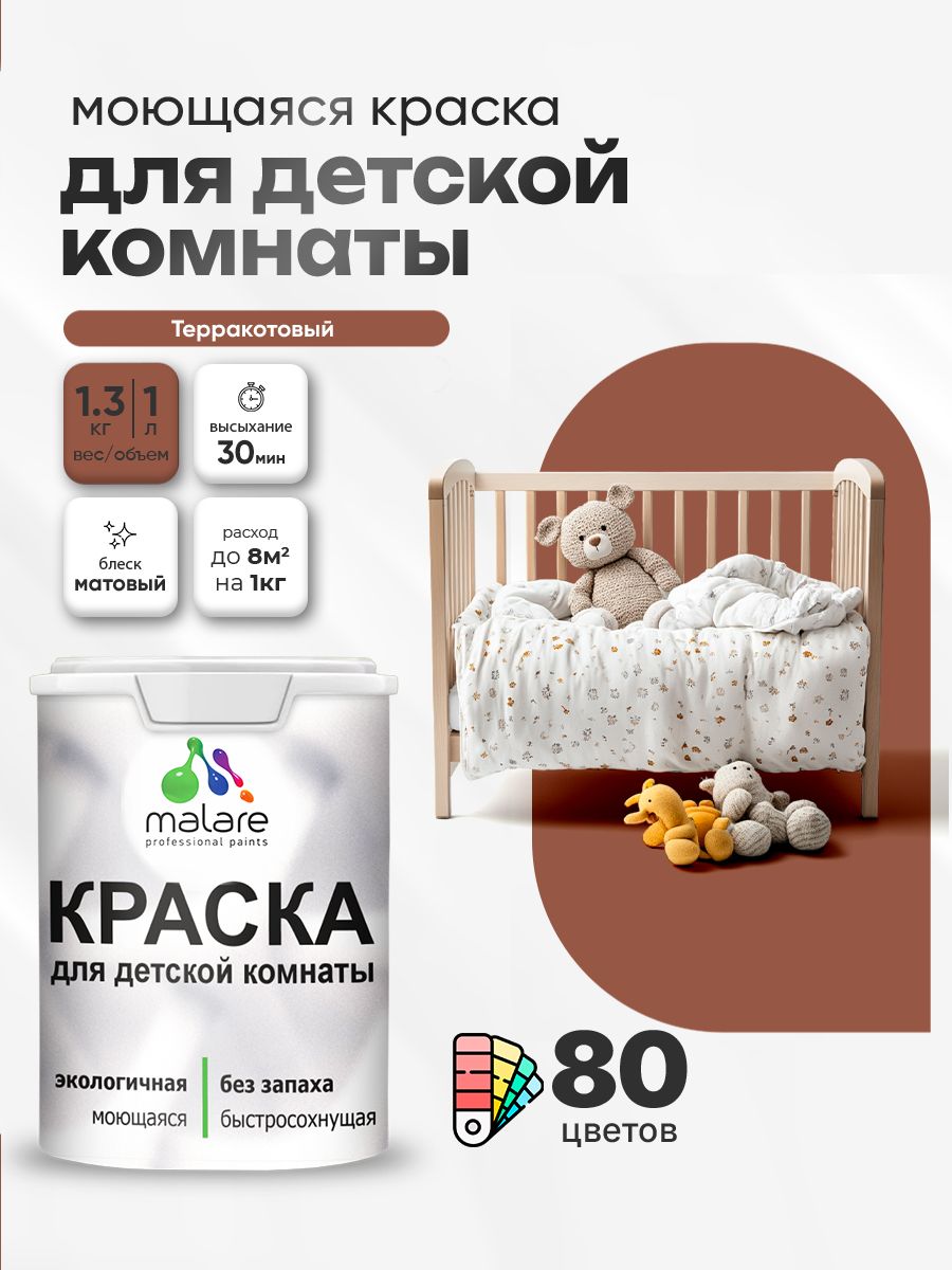 Акриловая краска для детской комнаты Malare