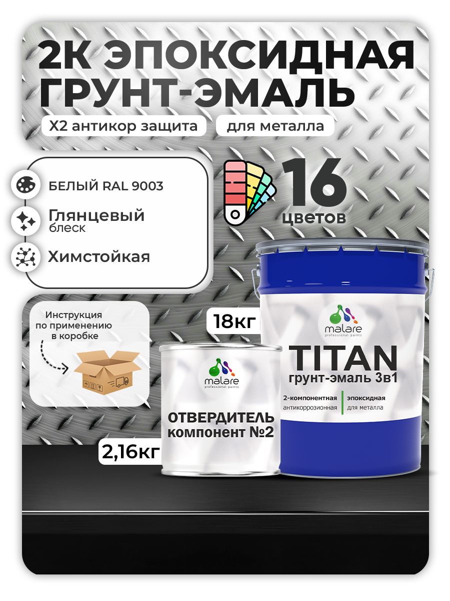 Эпоксидная грунт-эмаль для металлических поверхностей Malare TITAN