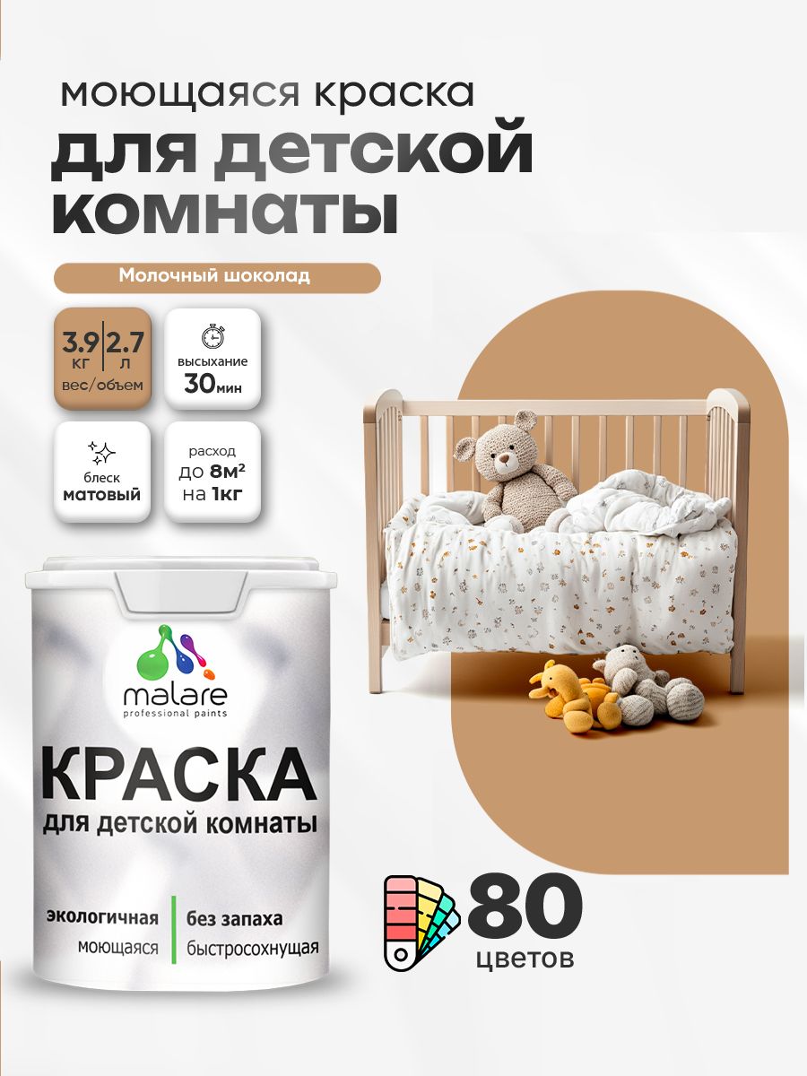 Акриловая краска для детской комнаты Malare