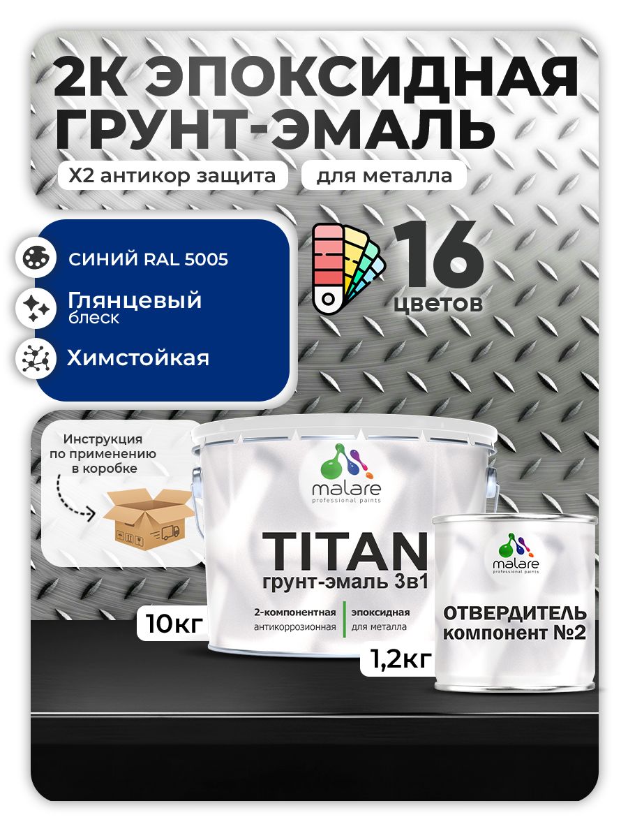 Эпоксидная грунт-эмаль для металлических поверхностей Malare TITAN