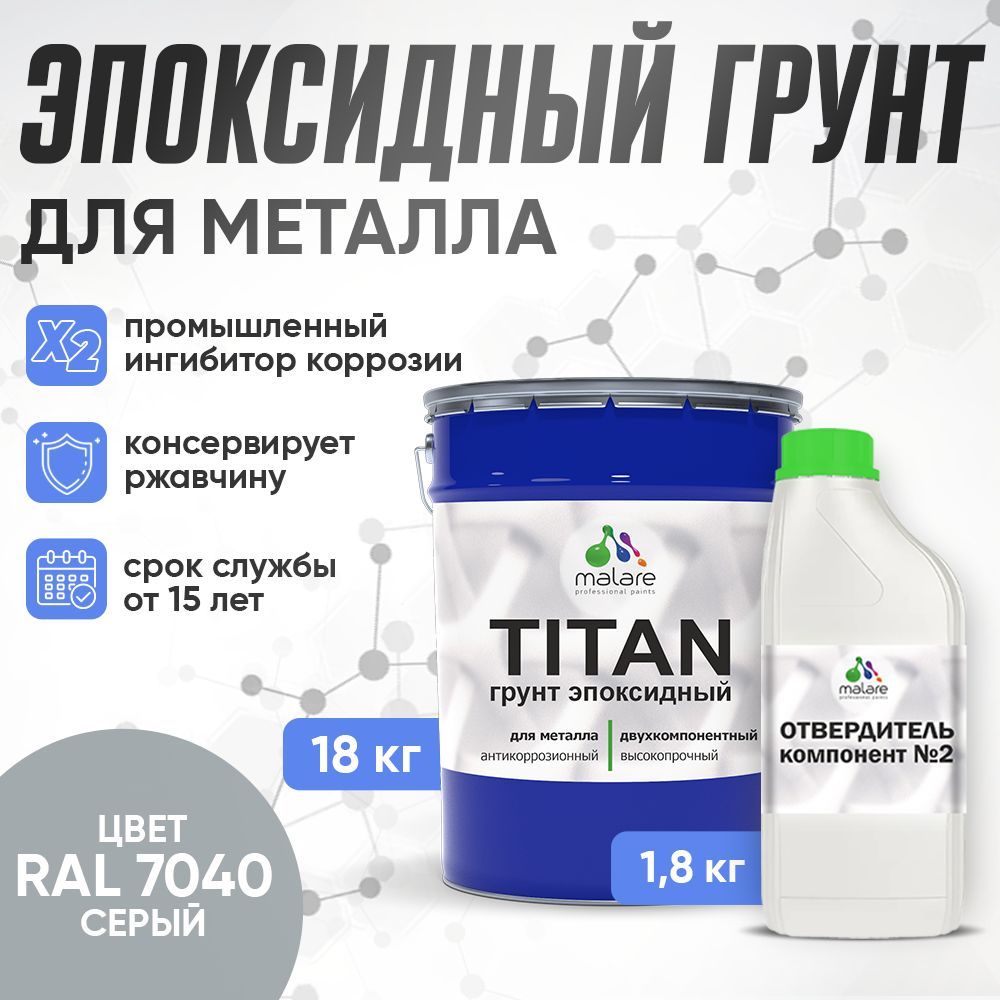 Эпоксидный грунт для металлических поверхностей Malare TITAN