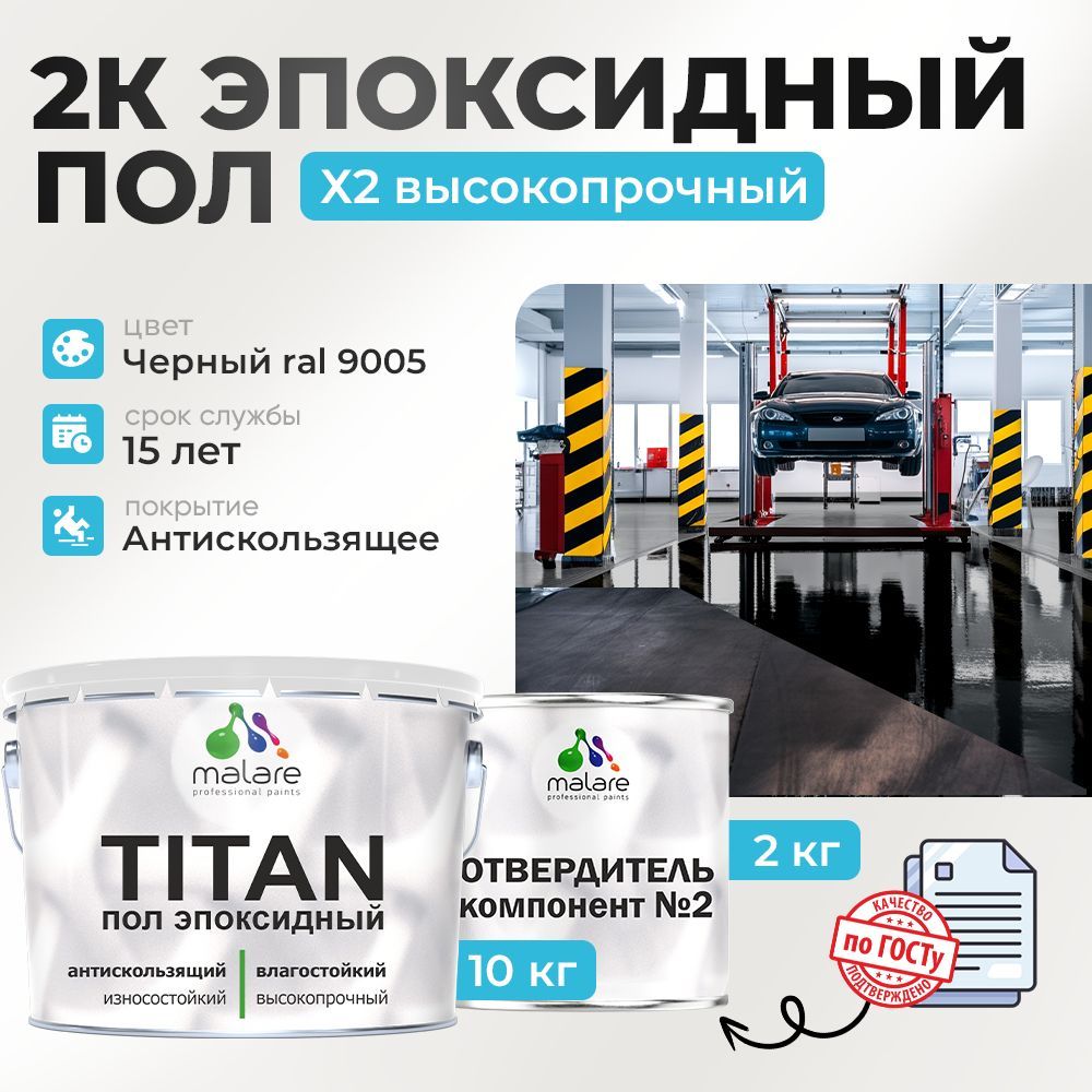 Эпоксидный наливной пол Malare TITAN