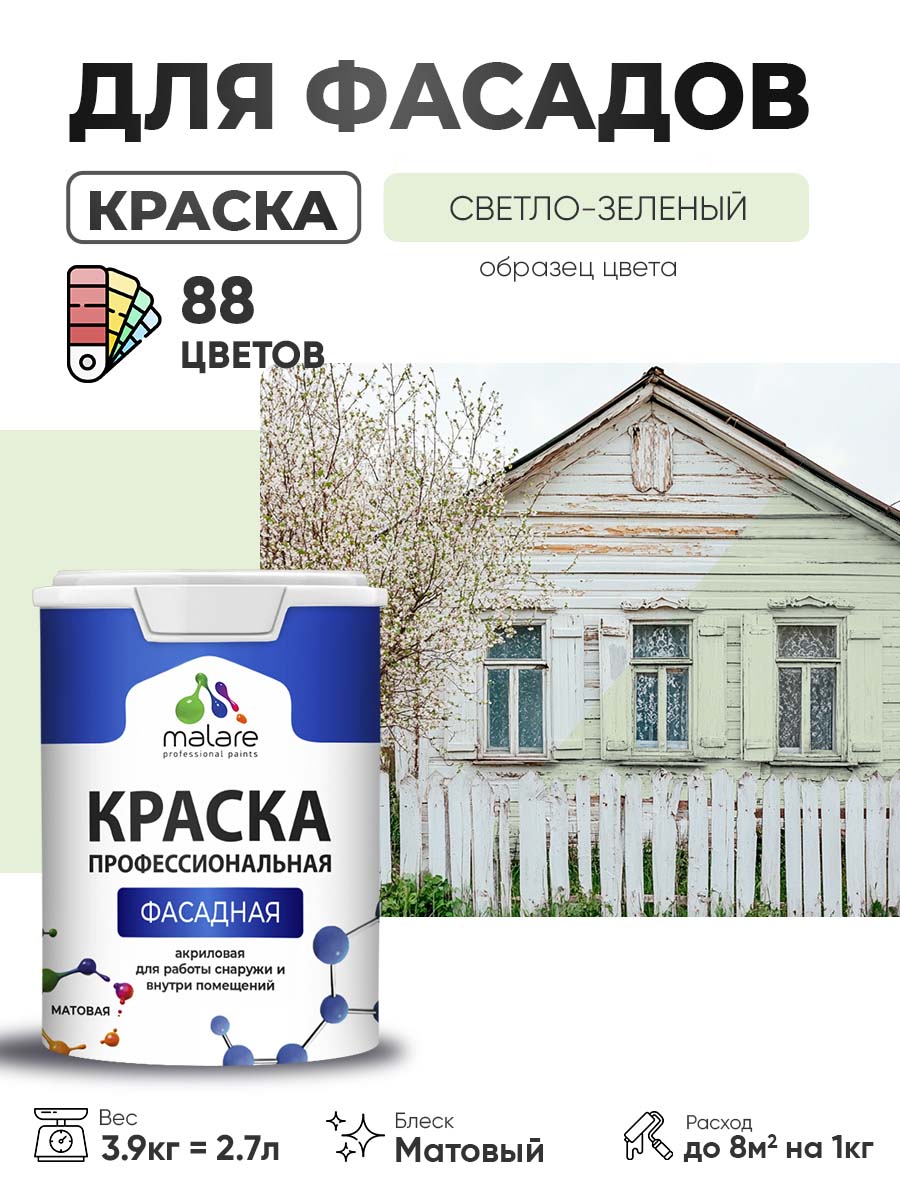 Акриловая фасадная профессиональная краска Malare