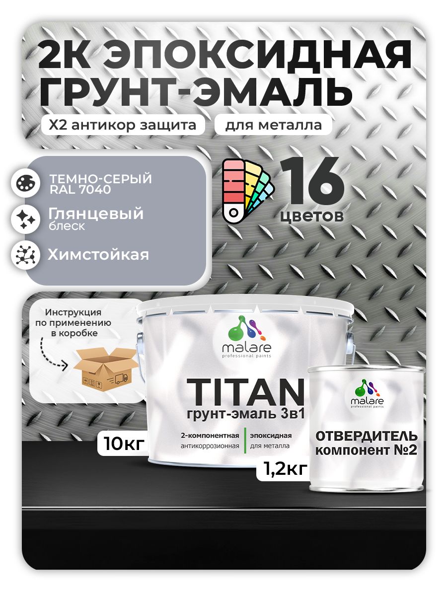 Эпоксидная грунт-эмаль для металлических поверхностей Malare TITAN
