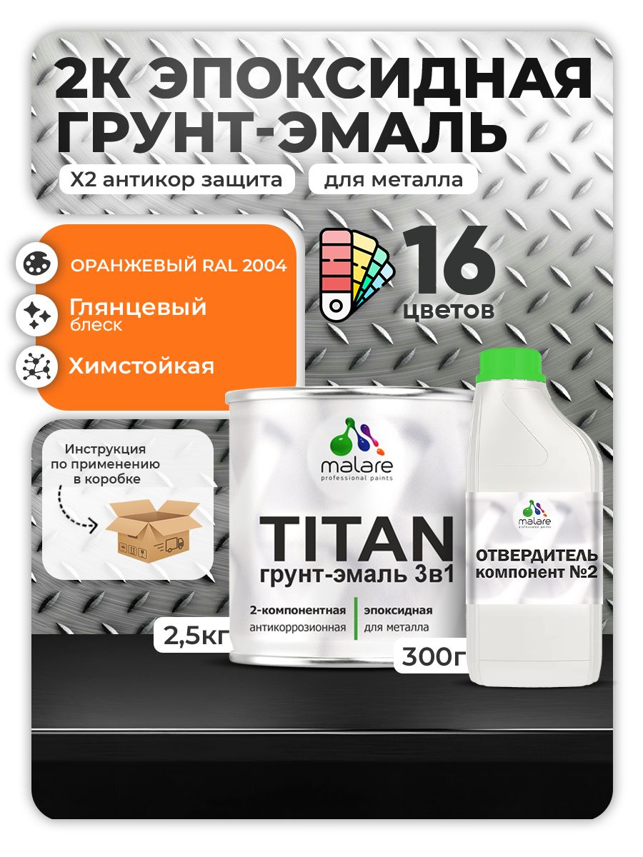 Эпоксидная грунт-эмаль для металлических поверхностей Malare TITAN