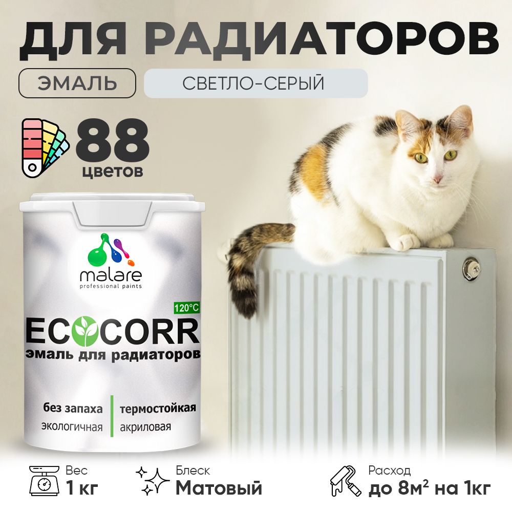 Акриловая эмаль для батарей и радиаторов Malare ECOCORR