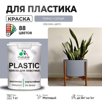 Акриловая краска для пластиковых поверхностей Malare PLASTIC