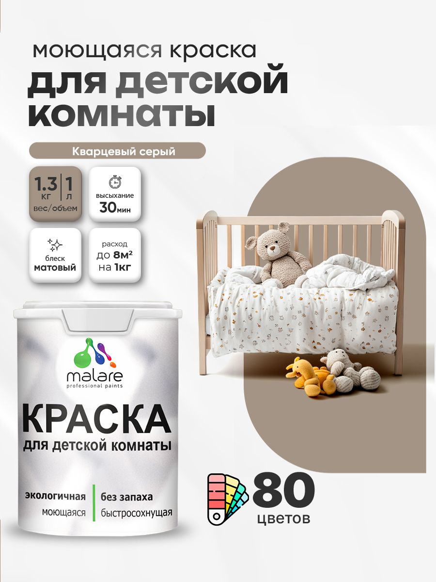 Акриловая краска для детской комнаты Malare