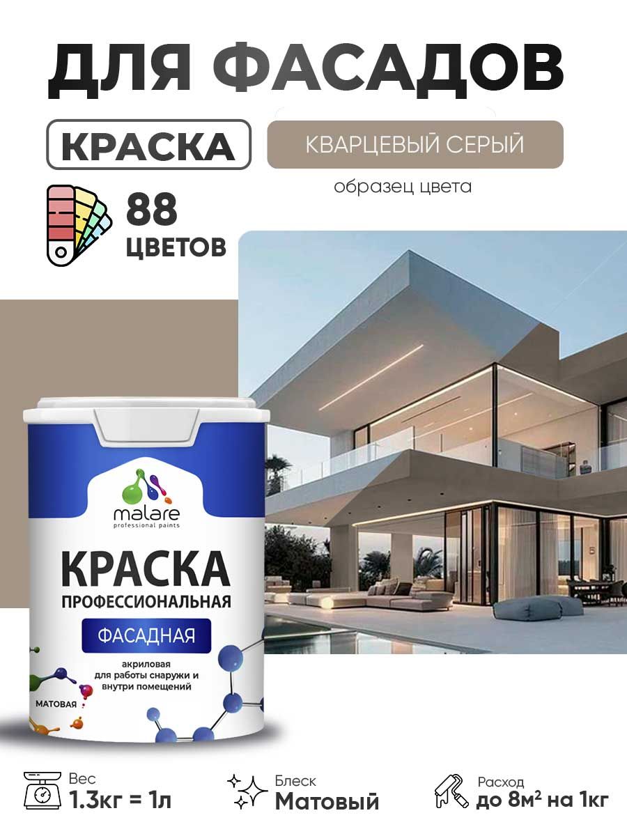 Акриловая фасадная профессиональная краска Malare