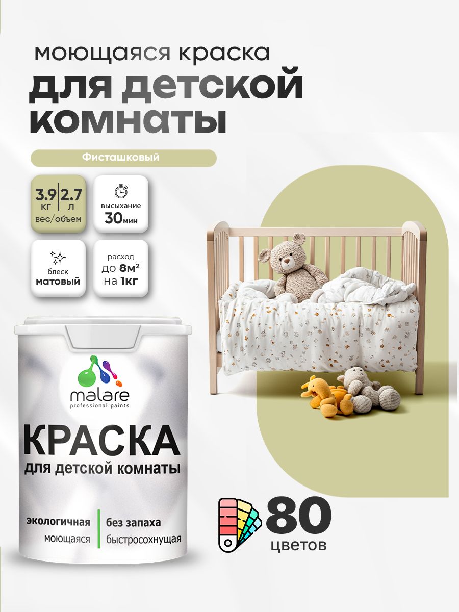 Акриловая краска для детской комнаты Malare