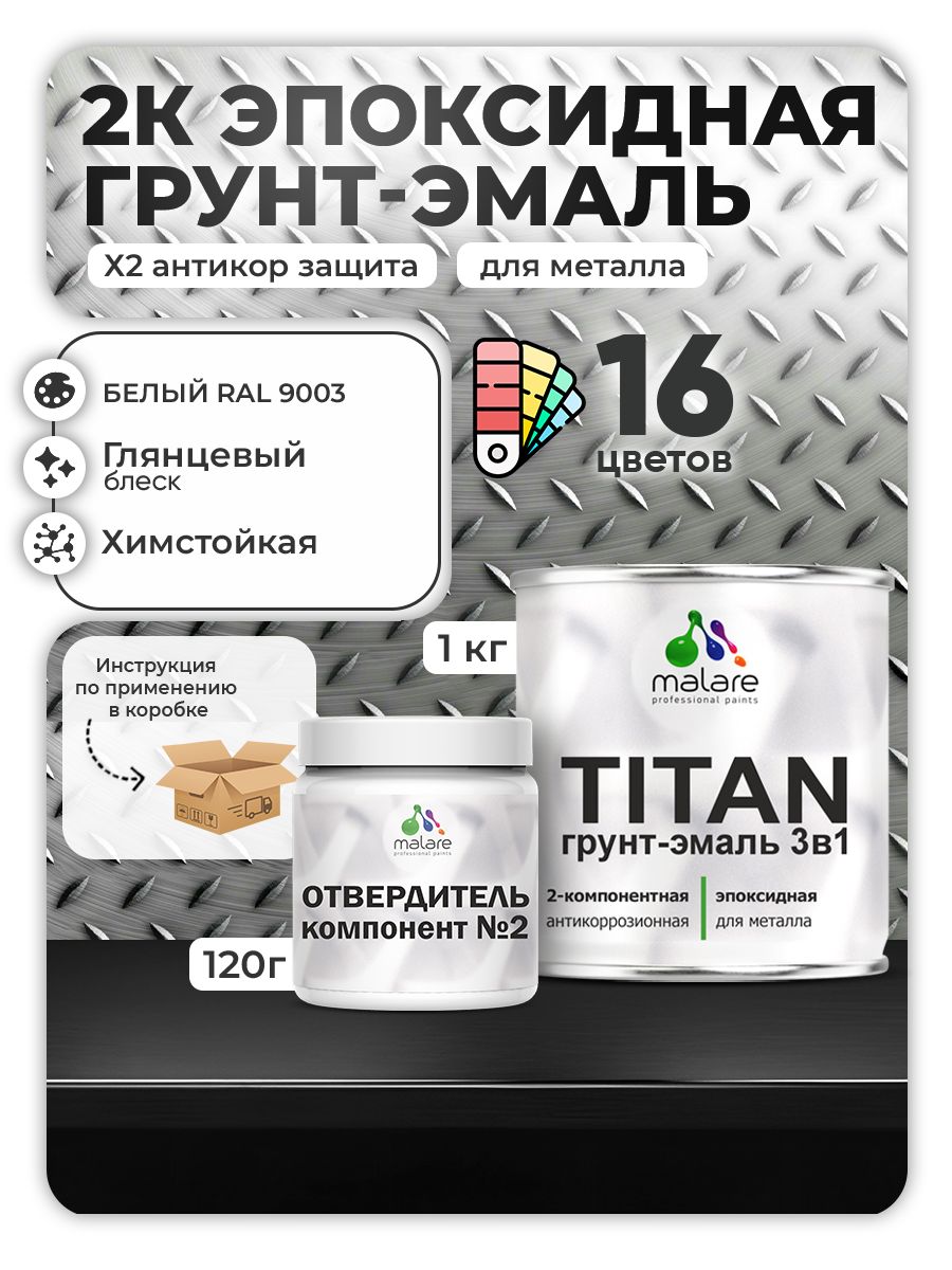Эпоксидная грунт-эмаль для металлических поверхностей Malare TITAN