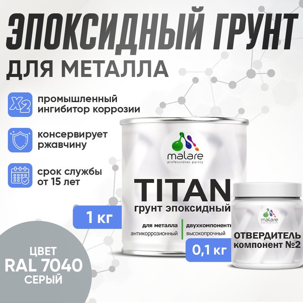 Эпоксидный грунт для металлических поверхностей Malare TITAN