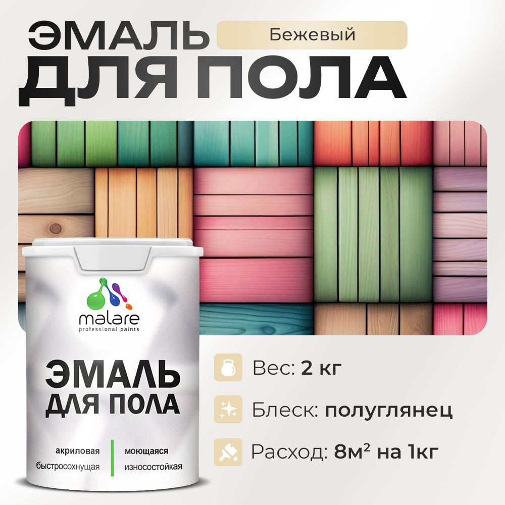 Акриловая эмаль для пола Malare