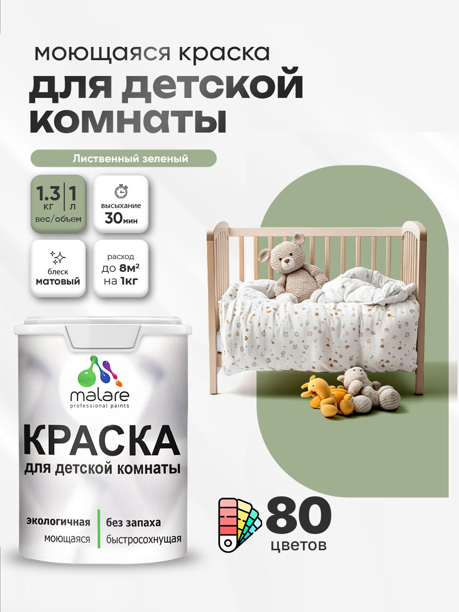 Акриловая краска для детской комнаты Malare