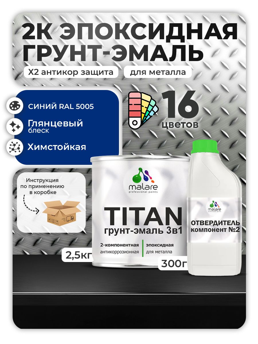 Эпоксидная грунт-эмаль для металлических поверхностей Malare TITAN