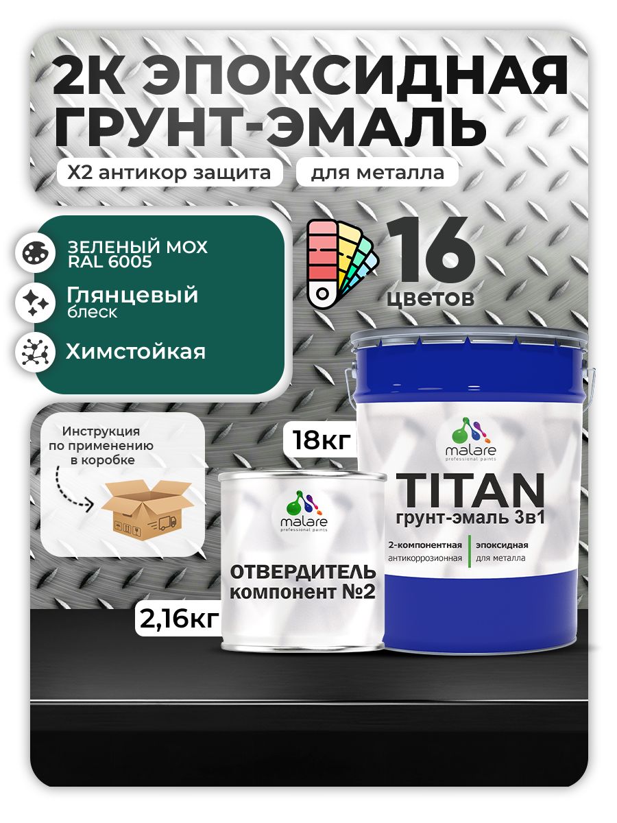 Эпоксидная грунт-эмаль для металлических поверхностей Malare TITAN