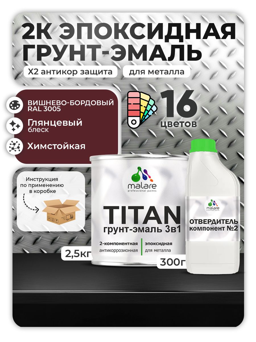 Эпоксидная грунт-эмаль для металлических поверхностей Malare TITAN