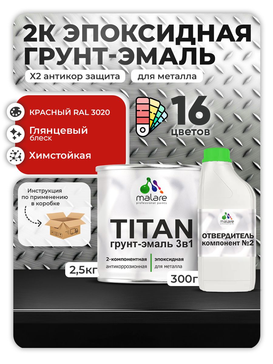 Эпоксидная грунт-эмаль для металлических поверхностей Malare TITAN