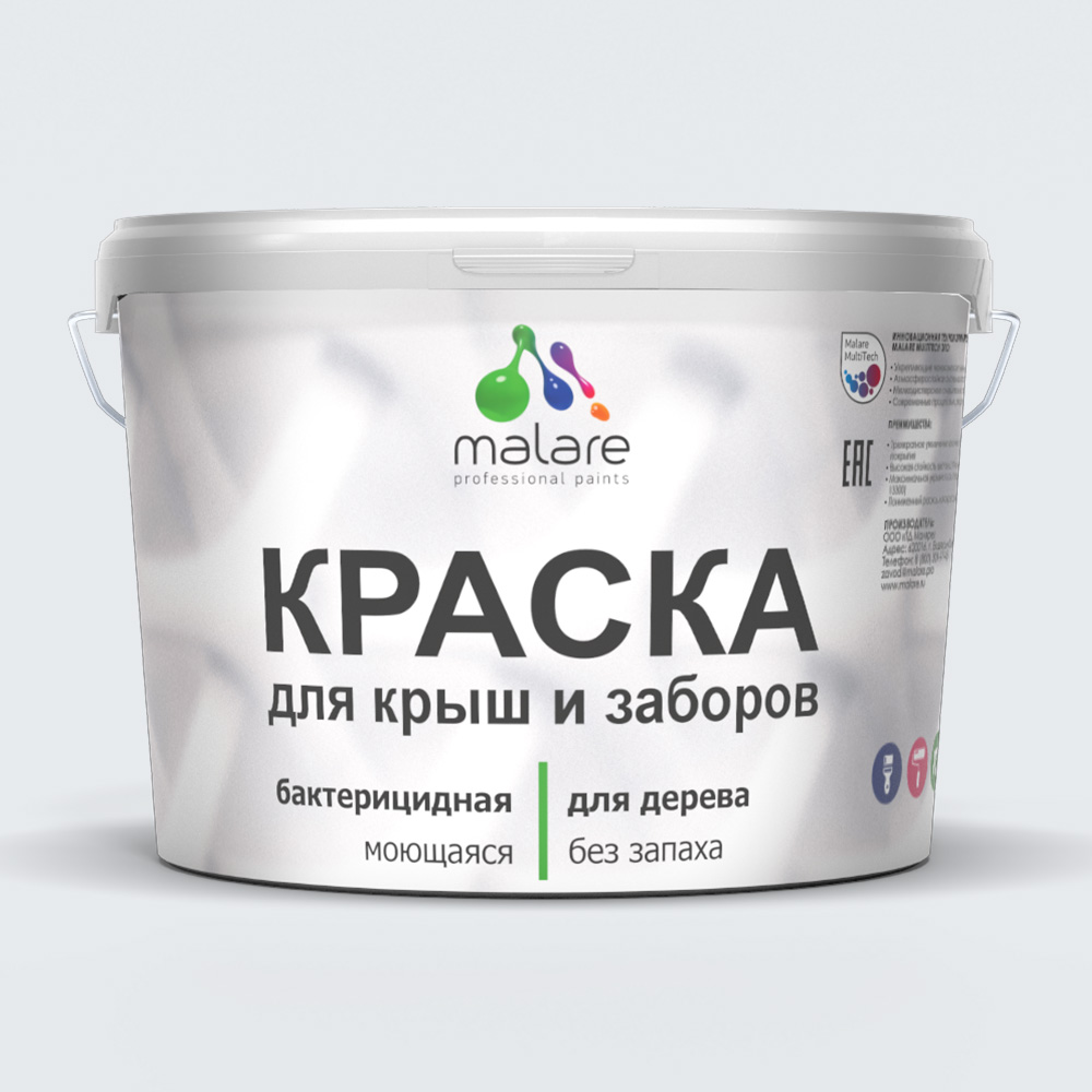 Акриловая краска для деревянных заборов Malare