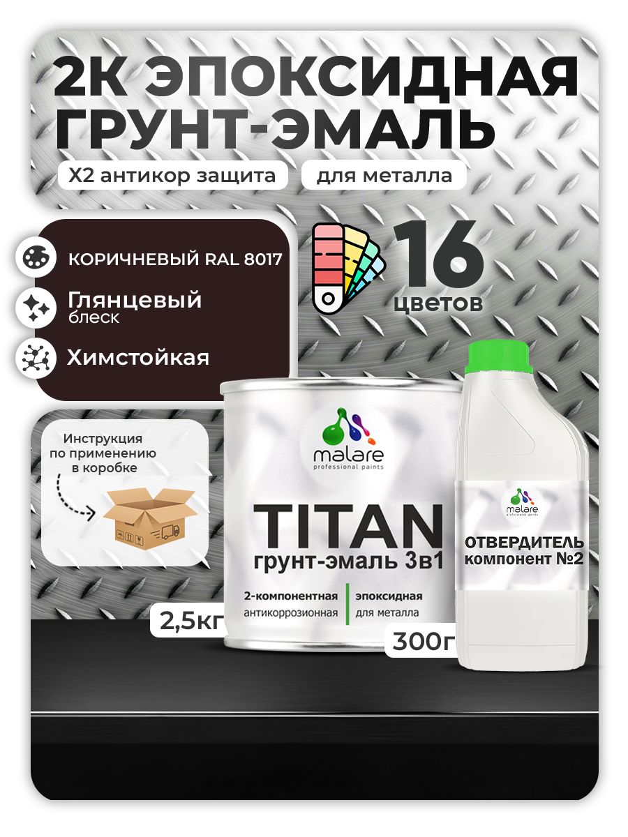 Эпоксидная грунт-эмаль для металлических поверхностей Malare TITAN