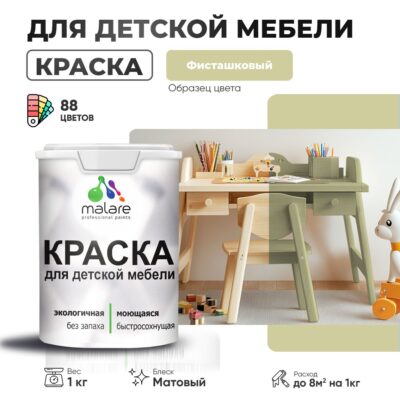 Акриловая краска для детской мебели Malare