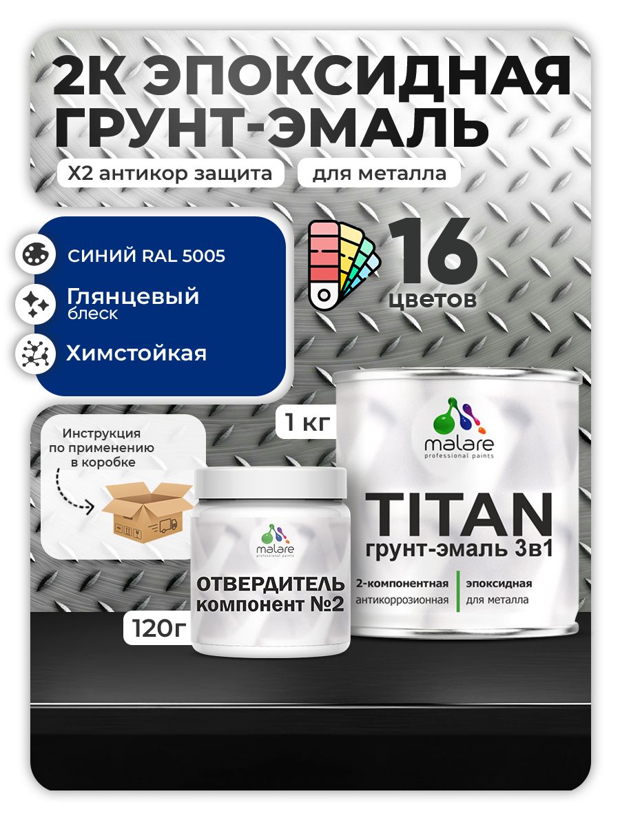 Эпоксидная грунт-эмаль для металлических поверхностей Malare TITAN