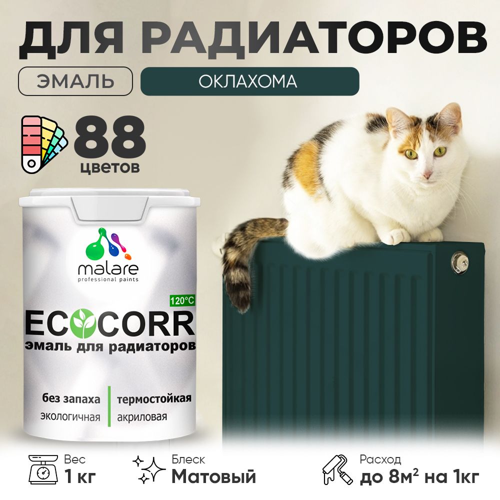 Акриловая эмаль для батарей и радиаторов Malare ECOCORR