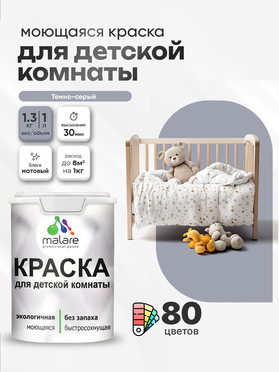 Акриловая краска для детской комнаты Malare