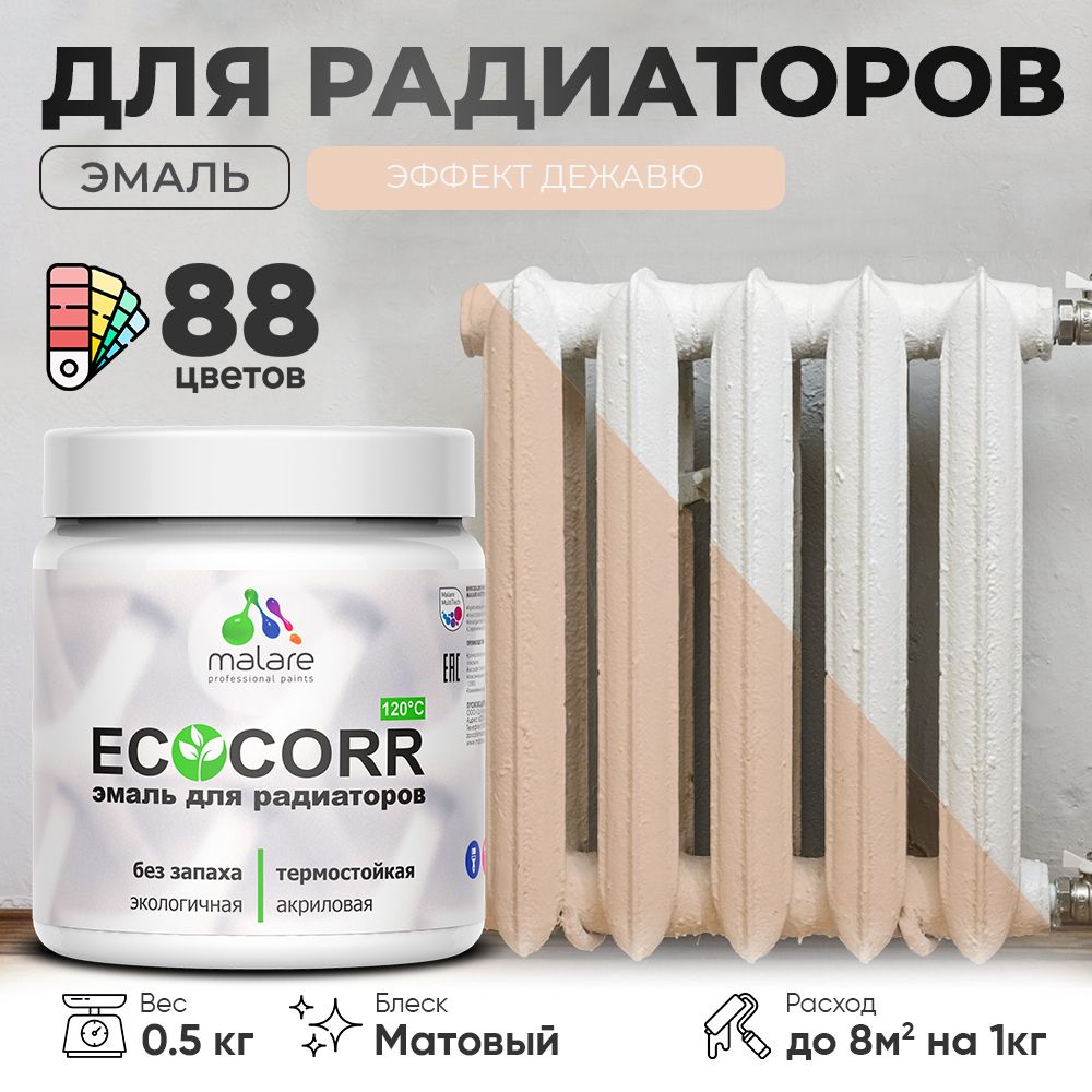 Акриловая эмаль для батарей и радиаторов Malare ECOCORR